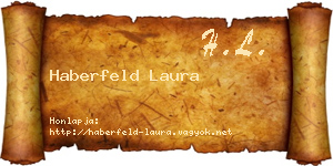 Haberfeld Laura névjegykártya